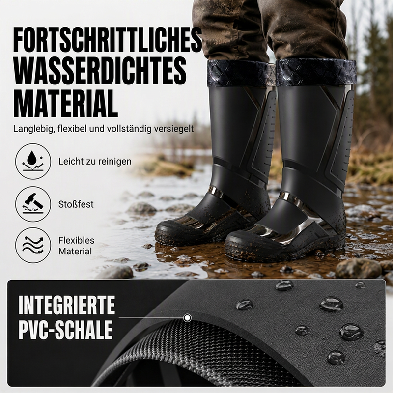 📢📢50%Rabatt!!!🎉✨Rutschfeste Herren-High-Top-Regenstiefel