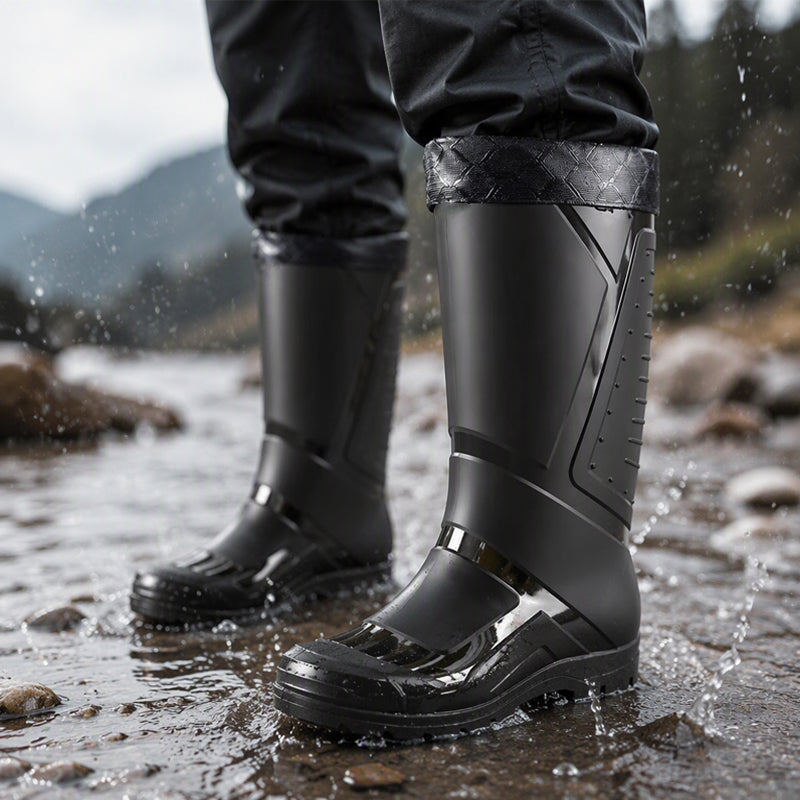 📢📢50%Rabatt!!!🎉✨Rutschfeste Herren-High-Top-Regenstiefel