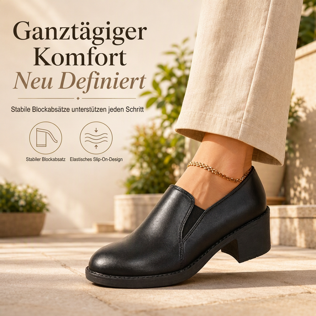 📢📢50%Rabatt!!!🎉💥 Halber Preis🎯 Retro-Slip-On-Pumps mit Blockabsatz – bequem & vielseitig