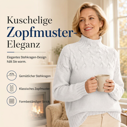 📢📢50%Rabatt!!!🎉✨Legerer Strickpullover mit Rollkragen in Unifarbe