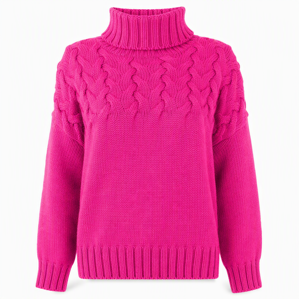 📢📢50%Rabatt!!!🎉✨Legerer Strickpullover mit Rollkragen in Unifarbe