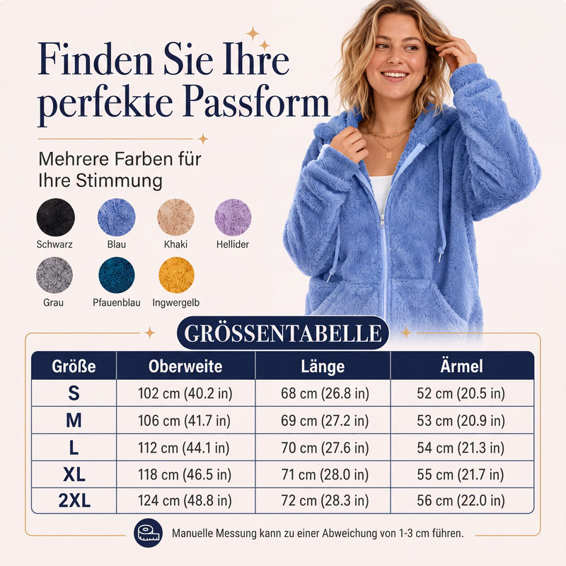 📢📢50%Rabatt!!!🎉✨Damen Kapuzenjacke aus kuscheligem, flauschigem Material