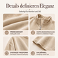 🔥Beliebtes Produkt ！✨Samt-Oberteil mit 3/4-Ärmeln und Halb-Reißverschluss für Damen