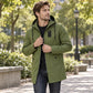 🔥Beliebtes Produkt ！✨Herren-Windbreaker-Trenchcoat mit Kapuze, mittlere Länge