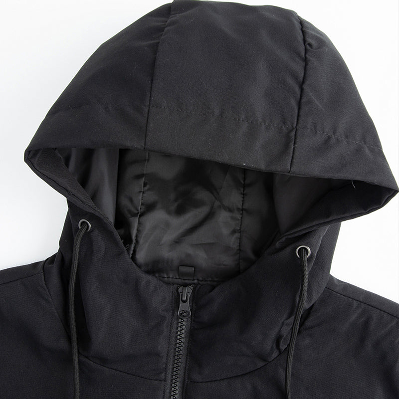 🔥Beliebtes Produkt ！✨Herren-Windbreaker-Trenchcoat mit Kapuze, mittlere Länge