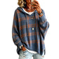 📢📢50%Rabatt!!!🎉✨Retro-Karierter Kapuzenstrickpullover für Damen
