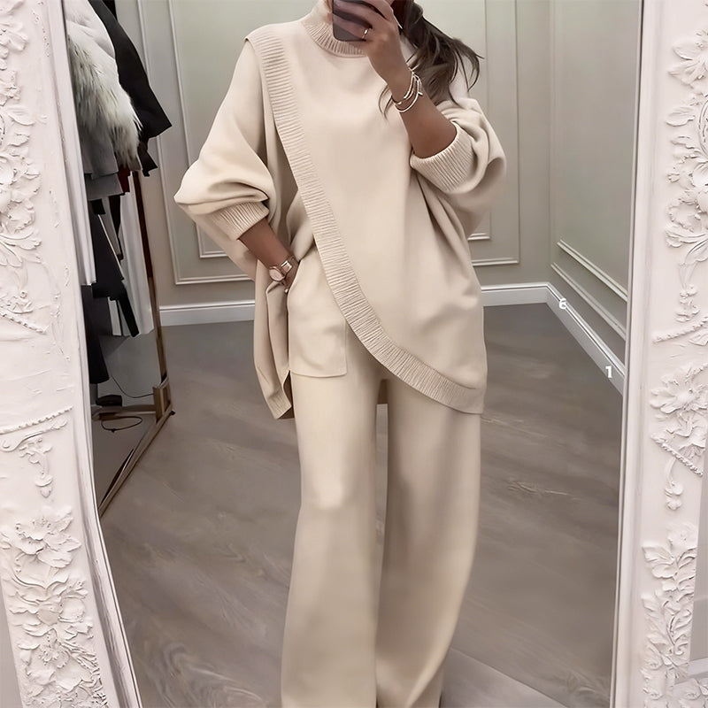🔥Beliebtes Produkt ！✨Damen Oversize-Pullover & Hose Set