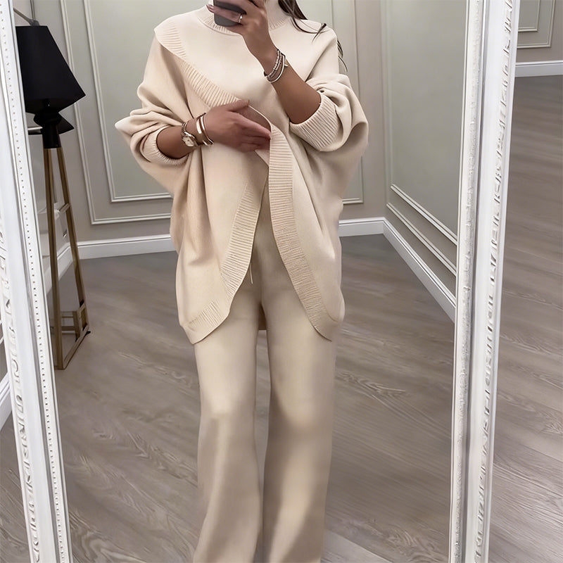 🔥Beliebtes Produkt ！✨Damen Oversize-Pullover & Hose Set