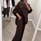 🔥Beliebtes Produkt ！✨Damen Oversize-Pullover & Hose Set