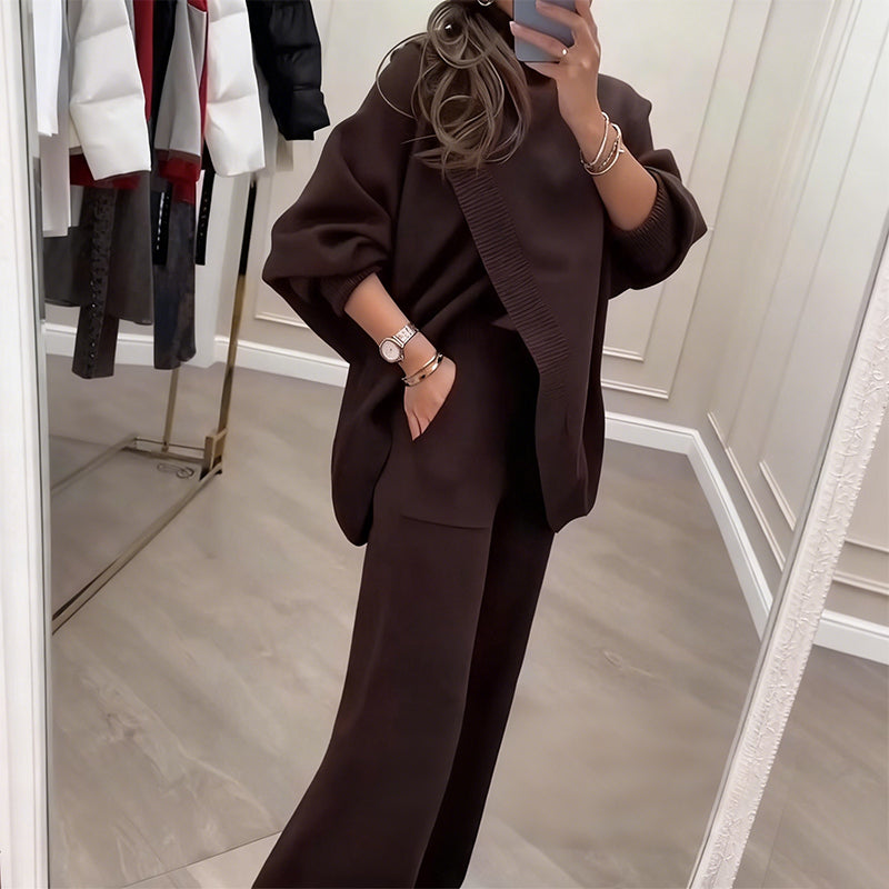 🔥Beliebtes Produkt ！✨Damen Oversize-Pullover & Hose Set