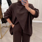 🔥Beliebtes Produkt ！✨Damen Oversize-Pullover & Hose Set