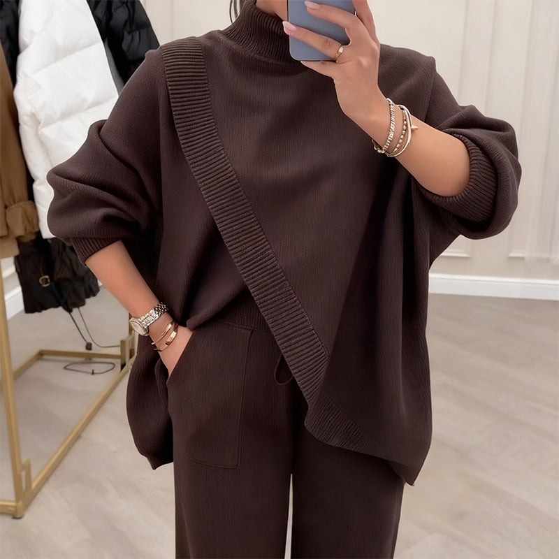 🔥Beliebtes Produkt ！✨Damen Oversize-Pullover & Hose Set