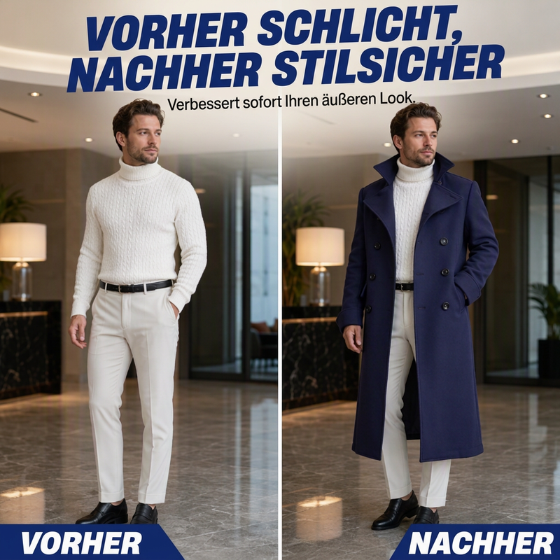 📢🎉50%Rabatt!!!🛍️✨Eleganter, hochwertiger warmer Mantel für Herren