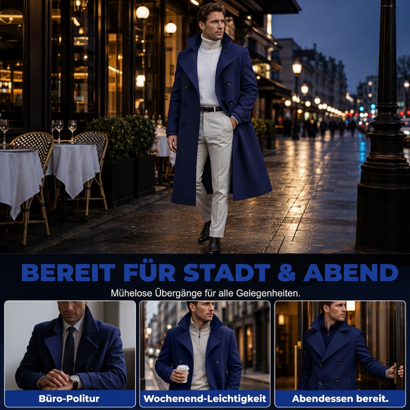 📢🎉50%Rabatt!!!🛍️✨Eleganter, hochwertiger warmer Mantel für Herren
