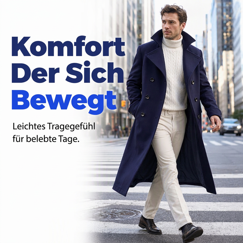 📢🎉50%Rabatt!!!🛍️✨Eleganter, hochwertiger warmer Mantel für Herren