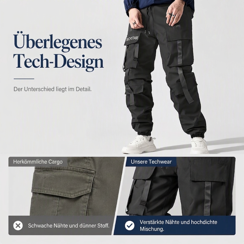 📢🎉50%Rabatt!!!🛍️✨Weite Cargohose für Herren