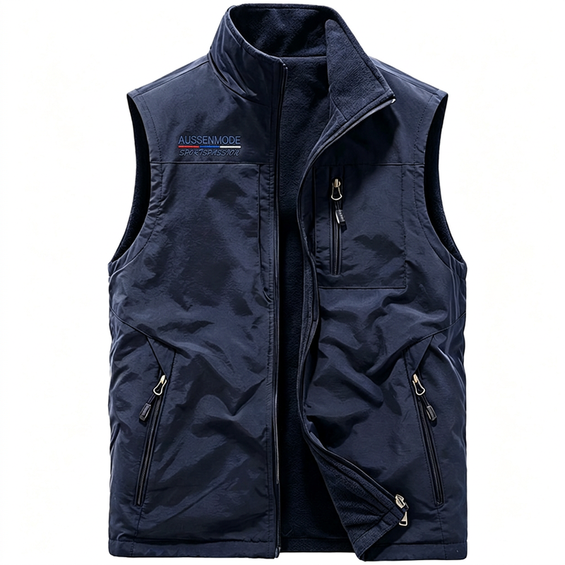 🔥Beliebtes Produkt ！✨Wendbare warme Outdoor-Weste für Herren