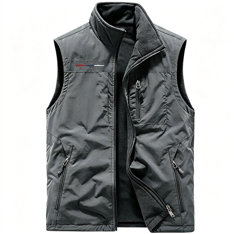 🔥Beliebtes Produkt ！✨Wendbare warme Outdoor-Weste für Herren
