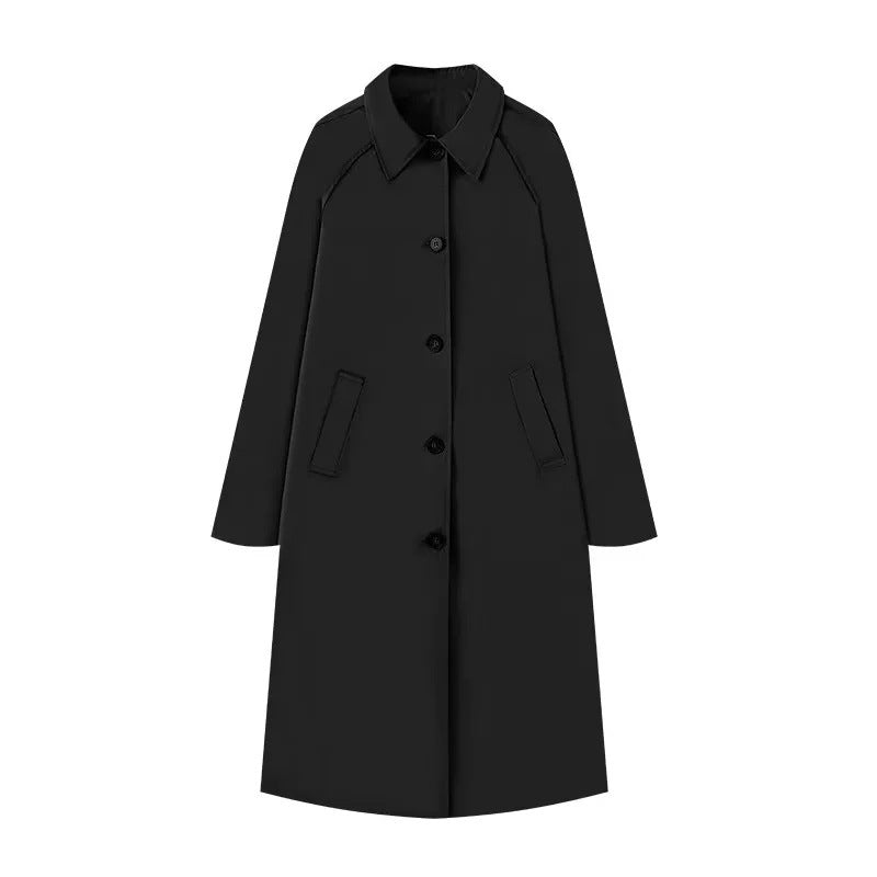📢📢50%Rabatt!!!🎉✨Einreihiger Trenchcoat mit Hemdkragen für Damen