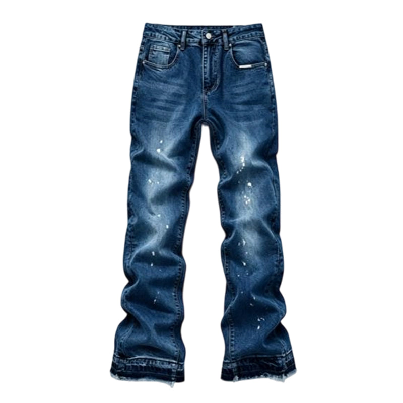 🔥Beliebtes Produkt ！✨Herren-Jeans im Urban-Streetstyle, Farbspritzer-Optik, used-look Denim