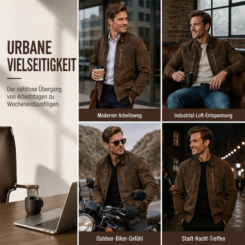 📢📢50%Rabatt!!!🎉✨Herren Retro Bomberjacke mit Stehkragen