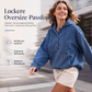 📢📢50%Rabatt!!!🎉✨Legere Jeans-Kapuzenjacke mit Knopfleiste für Damen