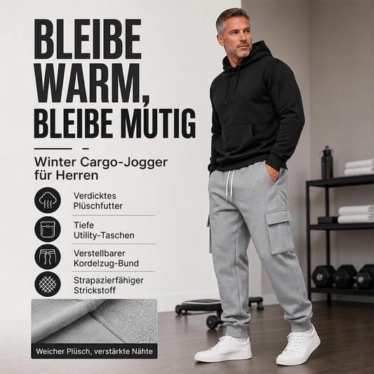 🔥Beliebtes Produkt ！✨Locker sitzende Cargo-Jogginghose für Herren mit Kordelzug