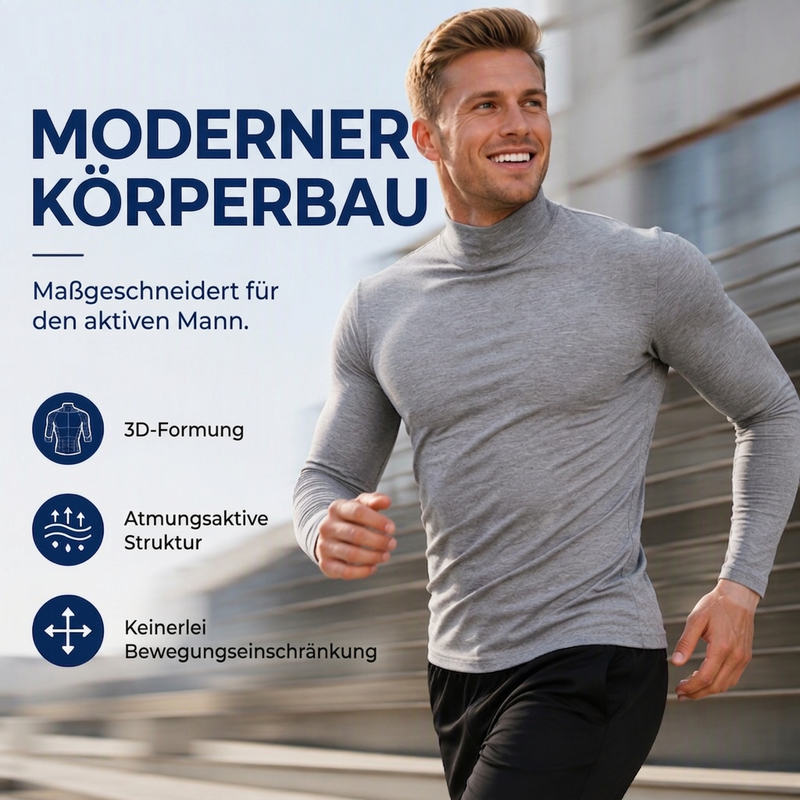 📊 Über 200.000 Verkäufe – Dankeschön mit 50% Rabatt! Herren Slim-Fit Rollkragenoberteil