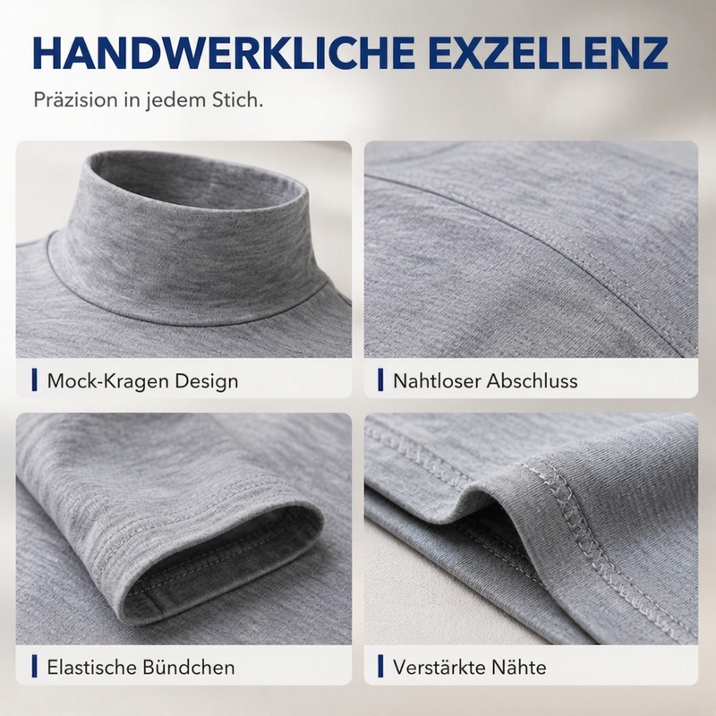 📊 Über 200.000 Verkäufe – Dankeschön mit 50% Rabatt! Herren Slim-Fit Rollkragenoberteil