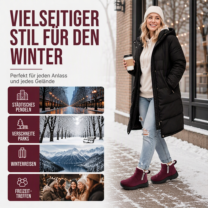 📢📢50%Rabatt!!!🎉✨Wasserdichte, rutschfeste Schneestiefel für Damen