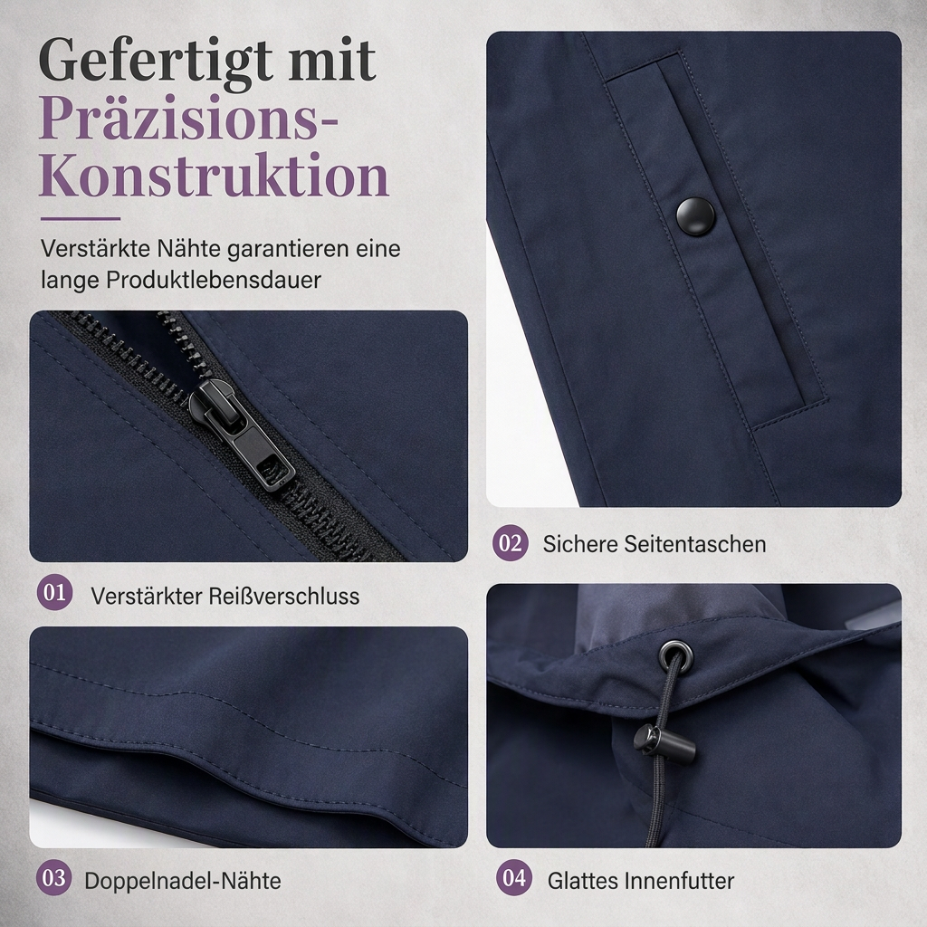 📢📢50%Rabatt!!!🎉✨Schlanke taillierte Windjacke mit Kapuze für Herren