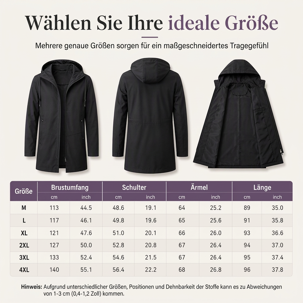 📢📢50%Rabatt!!!🎉✨Schlanke taillierte Windjacke mit Kapuze für Herren