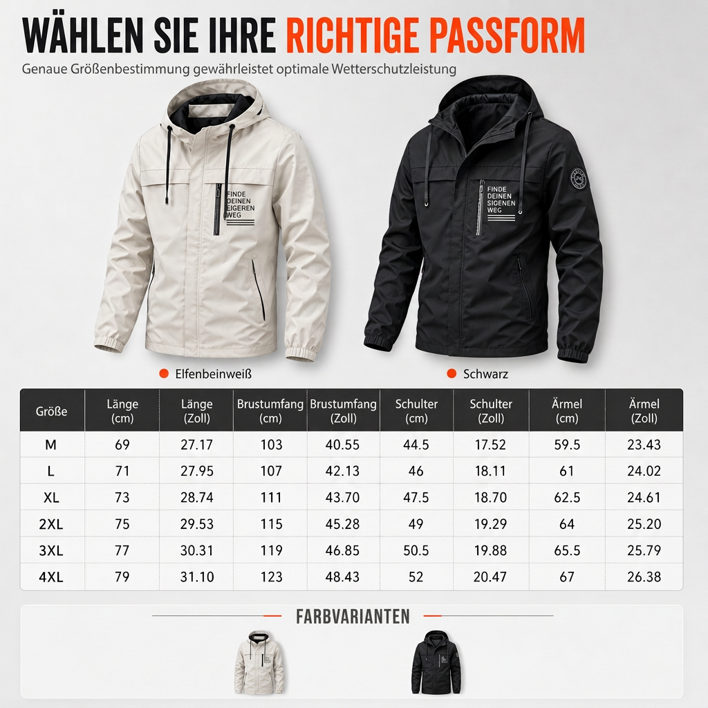 🔥Beliebtes Produkt ！✨Herren-Outdoor-Windjacke mit abnehmbarer Kapuze