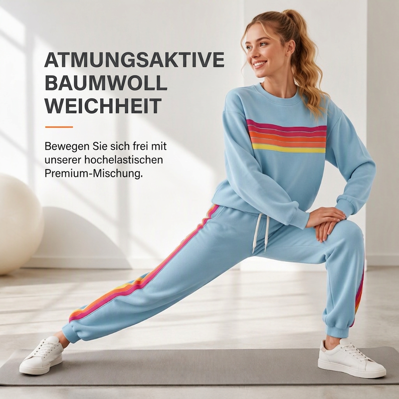 📢📢50%Rabatt!!!🎉✨Zweiteiliges Set aus lässigem Sweatshirt und Jogginghose für Damen