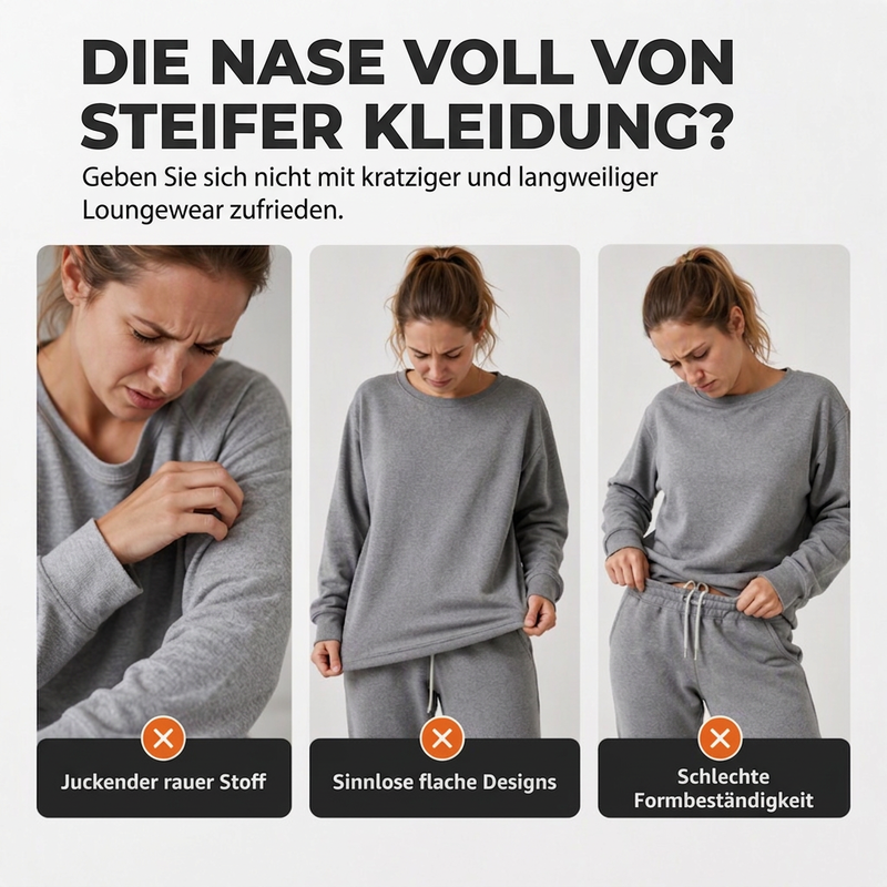 📢📢50%Rabatt!!!🎉✨Zweiteiliges Set aus lässigem Sweatshirt und Jogginghose für Damen