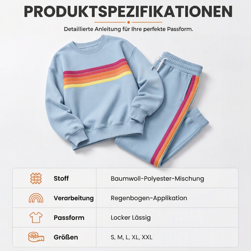 📢📢50%Rabatt!!!🎉✨Zweiteiliges Set aus lässigem Sweatshirt und Jogginghose für Damen