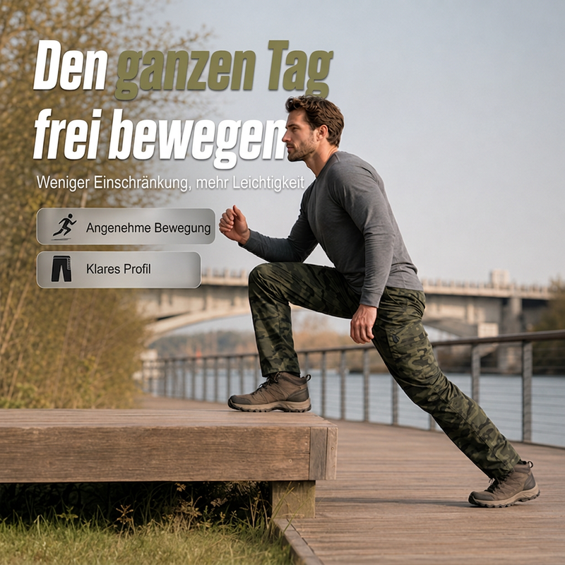 🔥Beliebtes Produkt ！✨Outdoor-Cargohose mit geradem Bein für Herren