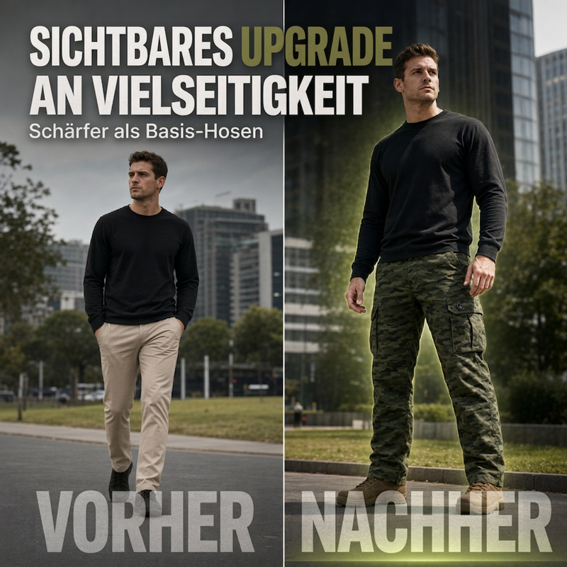 🔥Beliebtes Produkt ！✨Outdoor-Cargohose mit geradem Bein für Herren