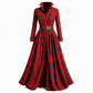 🔥Beliebtes Produkt ！✨Plus-Size-Kleid für Damen im französischen Vintage-Karomuster mit unregelmäßigem Saum und figurformendem, schlankmachendem Design