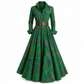🔥Beliebtes Produkt ！✨Plus-Size-Kleid für Damen im französischen Vintage-Karomuster mit unregelmäßigem Saum und figurformendem, schlankmachendem Design