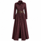 🔥Beliebtes Produkt ！✨Plus-Size-Kleid für Damen im französischen Vintage-Karomuster mit unregelmäßigem Saum und figurformendem, schlankmachendem Design