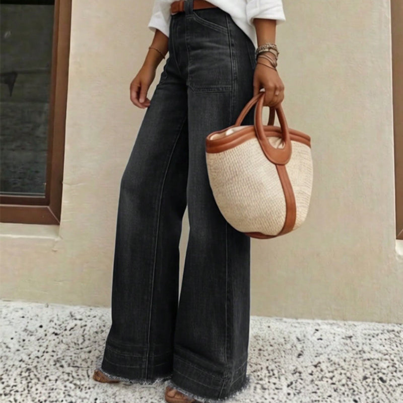 🔥Beliebtes Produkt ！✨Stretch-Jeans mit geradem Bein für Damen