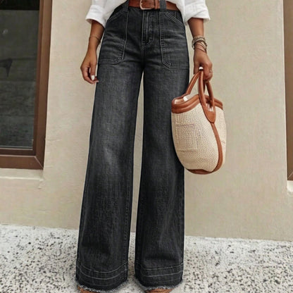 🔥Beliebtes Produkt ！✨Stretch-Jeans mit geradem Bein für Damen
