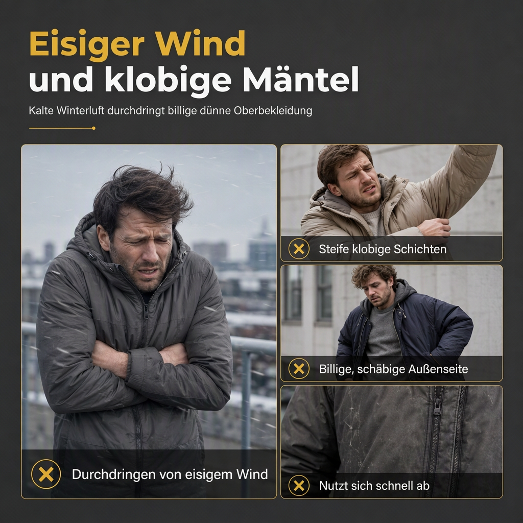 🔥Beliebtes Produkt ！✨Herren-Winterjacke mit Fleecefutter und Wattierung