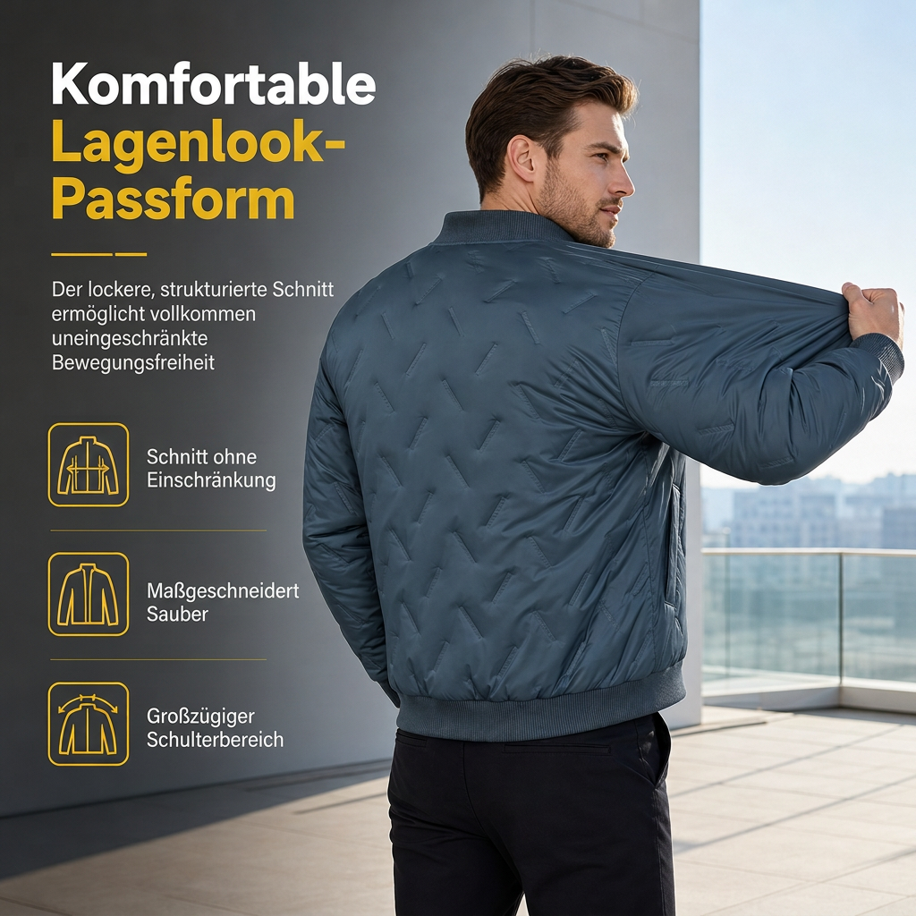 🔥Beliebtes Produkt ！✨Herren-Winterjacke mit Fleecefutter und Wattierung