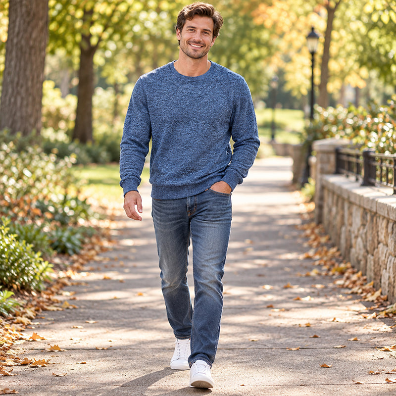 📢📢50% Rabatt!!! 🎉✨ Herren Fleece-gefüttertes Rundhals-Sweatshirt
