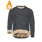 📢📢50% Rabatt!!! 🎉✨ Herren Fleece-gefüttertes Rundhals-Sweatshirt