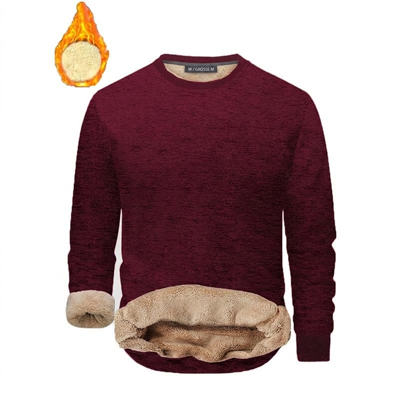 📢📢50% Rabatt!!! 🎉✨ Herren Fleece-gefüttertes Rundhals-Sweatshirt