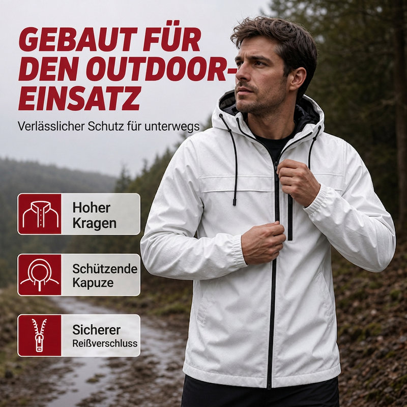 🔥Beliebtes Produkt ！✨Wetterfeste Kapuzenjacke
