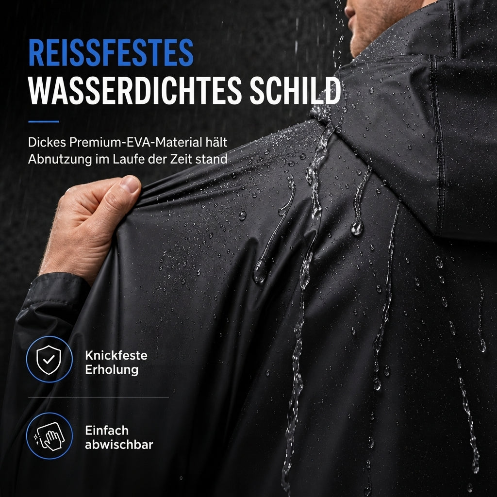 📢📢50%Rabatt!!!🎉✨Langes EVA-Regenponcho mit Kapuze